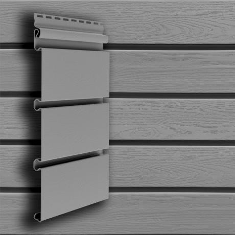 Сайдинг Grand Line Архитектурный планкен Standart серый